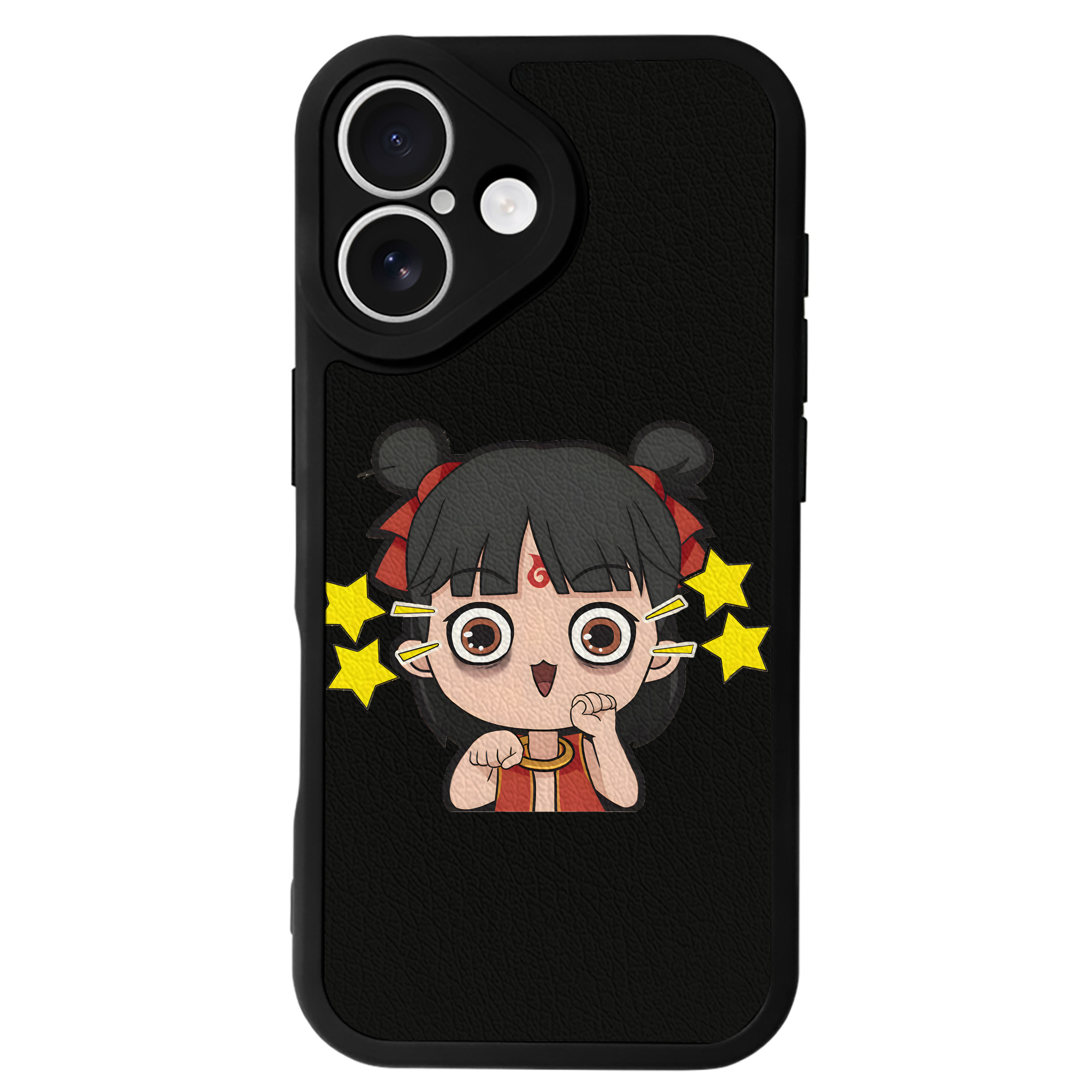 （画像用） Ne Zha 2 ナタ 魔童の大暴れ 【iPhone 16シリーズ対応】シリコンスマホケース（レザー調） 材質：シリコン